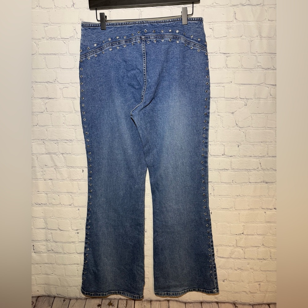Vintage Carolina Blues size 12 wide leg jeans - Picture 3 of 8